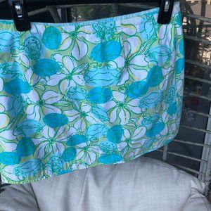 Lilly Pultzer blue/green reversible skirt size 6